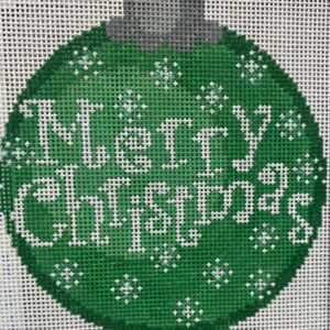 Merry Christmas Ornament – Green